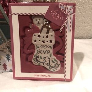 Lenox Joyous Tidings Stocking Ornament 2019